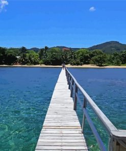 Roatan Beach Path Paint By Numbers