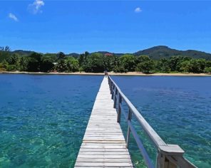 Roatan Beach Path Paint By Numbers