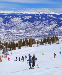 Ski Resorts In USA Paint By Numbers