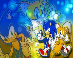 Sonic and Tails Animation Paint By Numbers