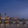 St Charles Bridge At night Paint By Numbers