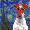 Starry Night Terrier Puppy Paint By Numbers