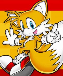 Tails Cartoon Paint By Numbers