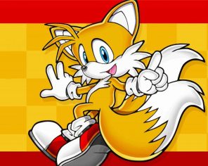 Tails Cartoon Paint By Numbers