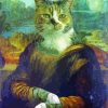 The Mona liza kitty Paint By Numbers