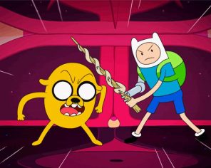 Finn And Jake Cartoon Paint By Numbers