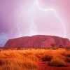 Lightning And Uluru Paint By Numbers