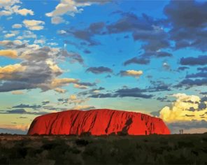 Uluru Mountain Paint By Numbers