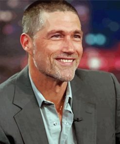 Actor Matthew Fox paint by numbers