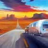 Airstream On Road Paint By Numbers