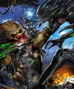 Alien Vs Predator Paint By Numbers