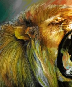 Angry lion Paint By Numbers