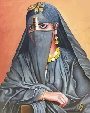 Arab Woman paint by numbers