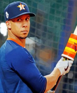 Michael Brantley paint by numbers