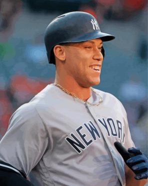 Aaron Judge baseballer paint by numbers