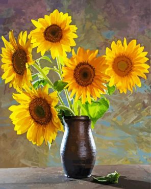 Beautiful Sunflowers Paint by Numbers