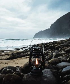 Black Beach Paint by Numbers