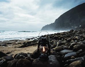 Black Beach Paint by Numbers