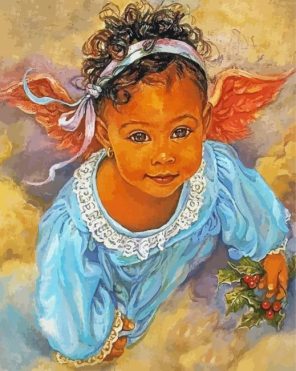 Afro Baby Girl Paint By Numbers