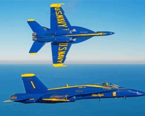 Blue Angels Airplanes paint by numbers