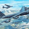 Boeing B-52 Bombers paint by numbers