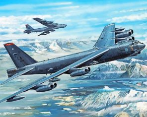 Boeing B-52 Bombers paint by numbers