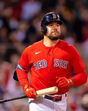 Bostoc Red Sox Player Paint by Numbers