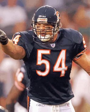 Brian Urlacher Footballer paint by numbers