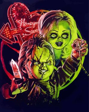 Bride Of Chucky Paint by Numbers