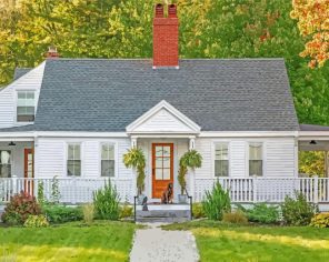 Cape Cod House Paint By Numbers