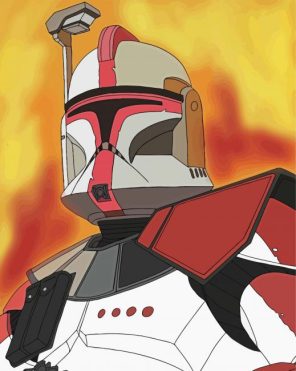 Captain Fordo Warrior paint by numbers