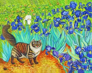 Cat Van Gogh Art Paint By Numbers