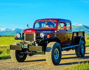 Classic Wagon Truck Paint by Numbers