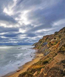 Cliffs Of Mohegan Beach paint by numbers