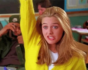 Clueless Alicia Silverstone paint by numbers