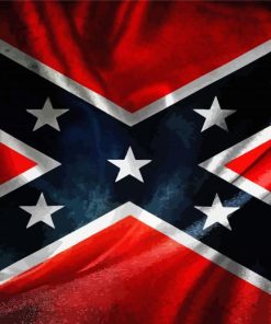 Confederate Flag paint by numbers