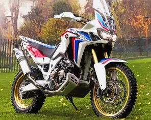 Cool Honda African Twin paint by numbers