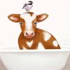 Cow In Bathtub paint by numbers