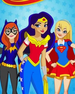 Dc Super Hero Girls Paint By Numbers