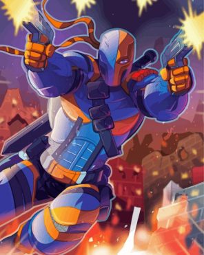 Deathstroke Dc Paint by Numbers