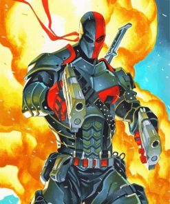 Deathstroke Character Paint By Numbers