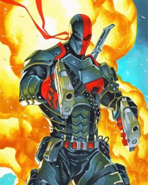 Deathstroke Character Paint By Numbers