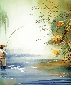 Fly Fishing Art paint by numbers