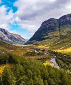 Scotland Mountains Paint By Numbers