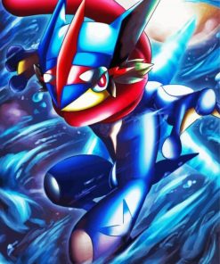 Greninja Art Paint By Numbers