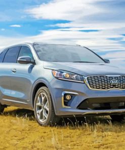 Grey Kia Sorento paint by numbers