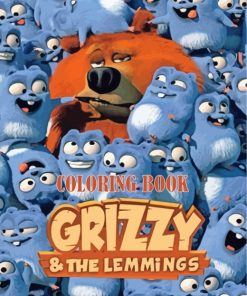 Grizzy And Lemmings Paint By Numbers