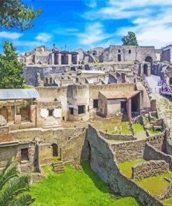 Historical Ruins Pompeii Paint By Numbers