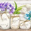 Hydrangeas In Jar Paint by numbers