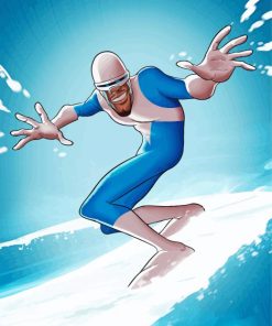 Incredible Frozone Art paint by numbers